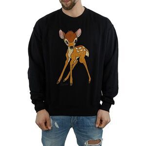 Bambi Mens Classic Cotton Sweatshirt / Black